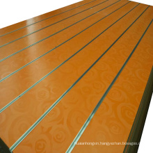 New design melamine slotted MDF board